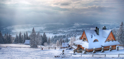 Домик в Карпатах, Польша