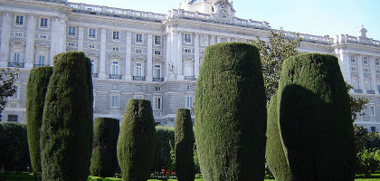 Королевский дворец в Мадриде, сад Jardines de Sabatini