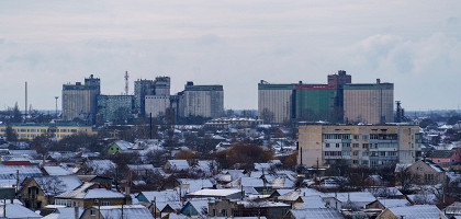Джанкой в зимнее время