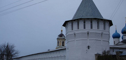 Высоцский монастырь. Башня, фрагмент стены. Серпухов