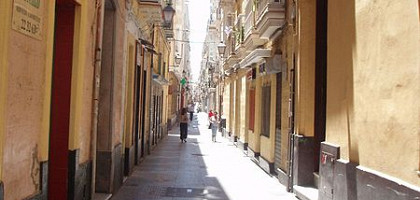 Одна из улиц в Старом городе, Кадис