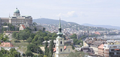 Вид на Королевский дворец с Цитадели в Будапеште