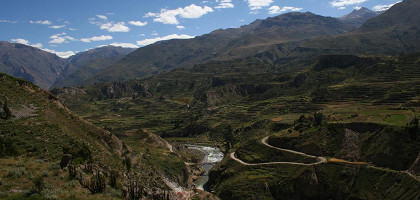 Панорама горной местности в Перу
