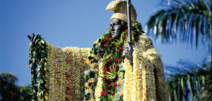 Статуя Kamehameha на Оаху