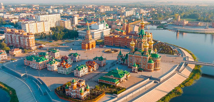 Воскресенская набережная в Йошкар-Оле