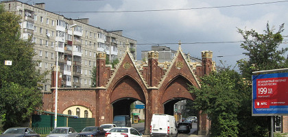 Вид на Бранденбургские ворота, Калининград