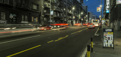 Ночное движение Белграда