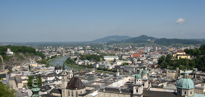 Вид на город с крепости Хоэнзальцбург, Зальцбург