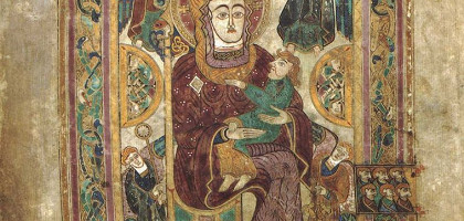 Келлская книга, Дева Мария с Младенцем
