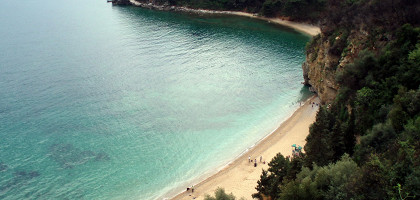 Вид на пляж Могрен