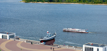 Нижне-волжская набережная в Нижнем Новгороде