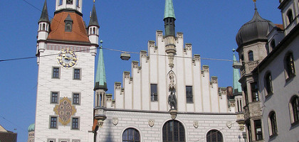 Вид на Старую ратушу в Мюнхене