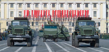 Военная техника в День Победы, Санкт-Петербург