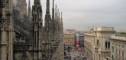 Вид из Миланского собора Дуомо