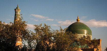 Зеленый купол мечети Джума, Хива