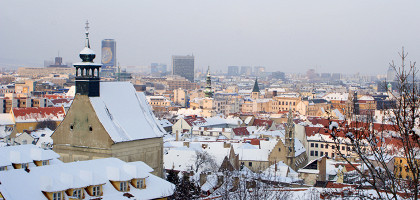Виды зимней Братиславы