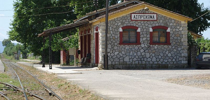 Железнодорожная станция Asprochoma, Каламата