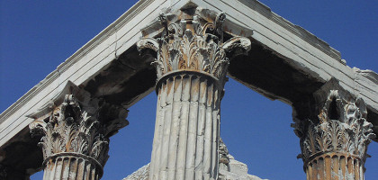 Украшения колонн, Храм Зевса Олимпийского, Афины