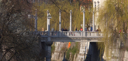 Вид на мост, Любляна, Словения