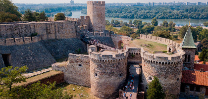 Панорама крепости Калемегдан в Белграде