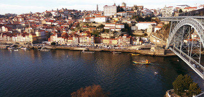 Виды Старого города Порту, Португалия