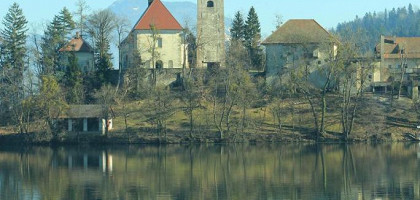 Красивая церковь в Бледе