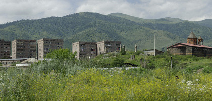 Черная церковь в и виды Ванадзора, Армения