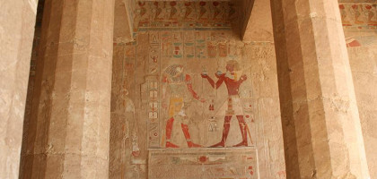 В храме Хатшепсут в Луксоре, Египет