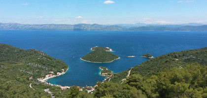 Остров Млет, вид сверху