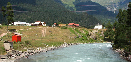 Река в селе Архыз, Карачаево-Черкесия
