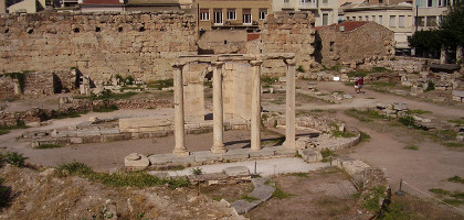 Римский базар в центре Афин