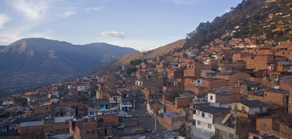 Городок на склонах Анд, Колумбия