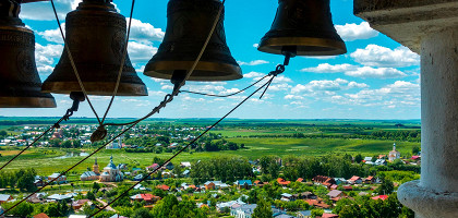 Вид на Суздаль с колокольни