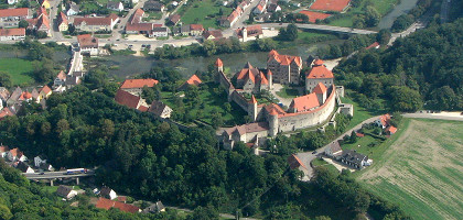 Вид на крепость Харбург, Бавария