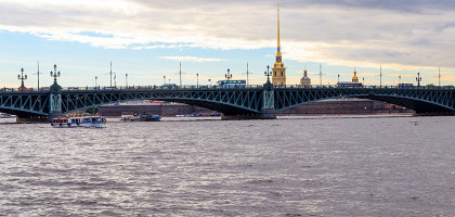Троицкий мост, Санкт-Петербург, Россия