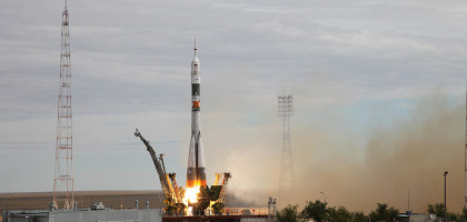 Запуск ракеты с космодрома Байконур, Байконур