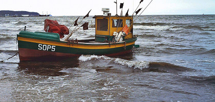 Рыболовное судно в Сопоте