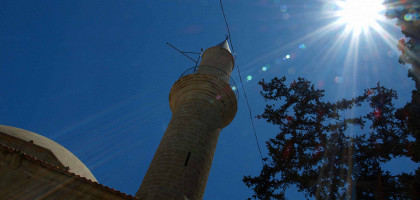 Минарет мечети Хала Султан Текке