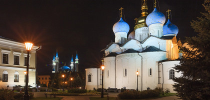 Благовещенский собор Казанского кремля, вечер