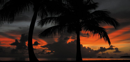 Закат солнца в Антигуа и Барбуде