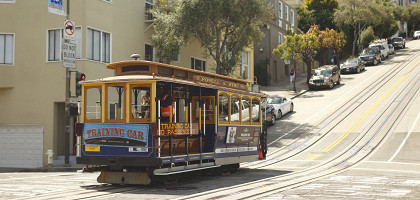 Канатный трамвай Сан-Франциско, одна из достопримечательностей города
