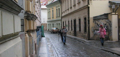 Улица в районе Нове Место, Прага