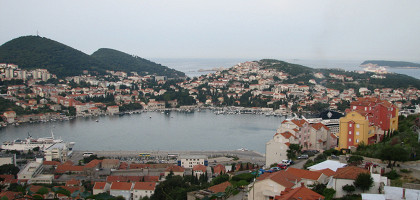 Вид на порт Дубровника