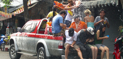Фестиваль воды в Таиланде