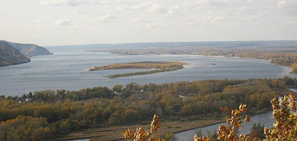 Осенняя Волга у Жигулей