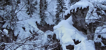 Водопад Атыш зимой