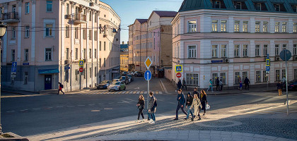 Район Хитровки в Москве