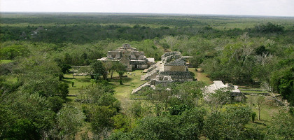 Вид на Эк-Балам, город цивилизации майя