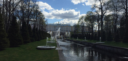 Ранняя весна в Петергофе, Ленинградская область