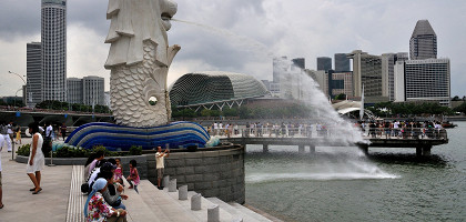 Парк Мерлиона, место отдыха в Сингапуре
